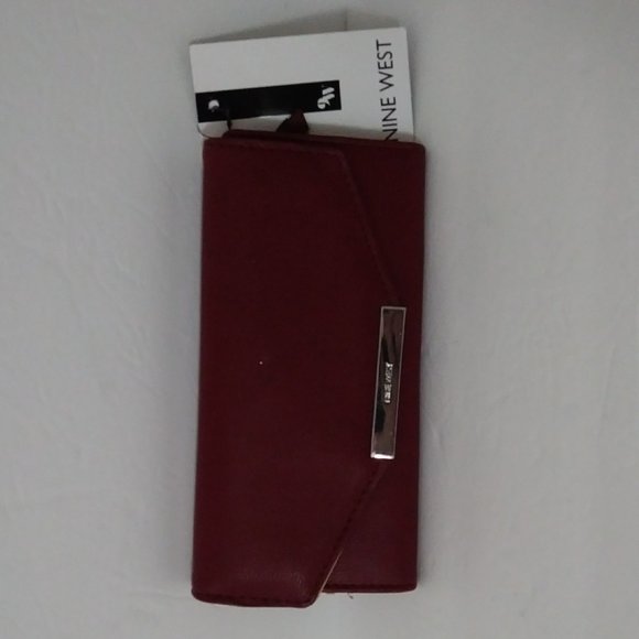 Nine West Raspberry Checkbook Wallet - Picture 2 of 13